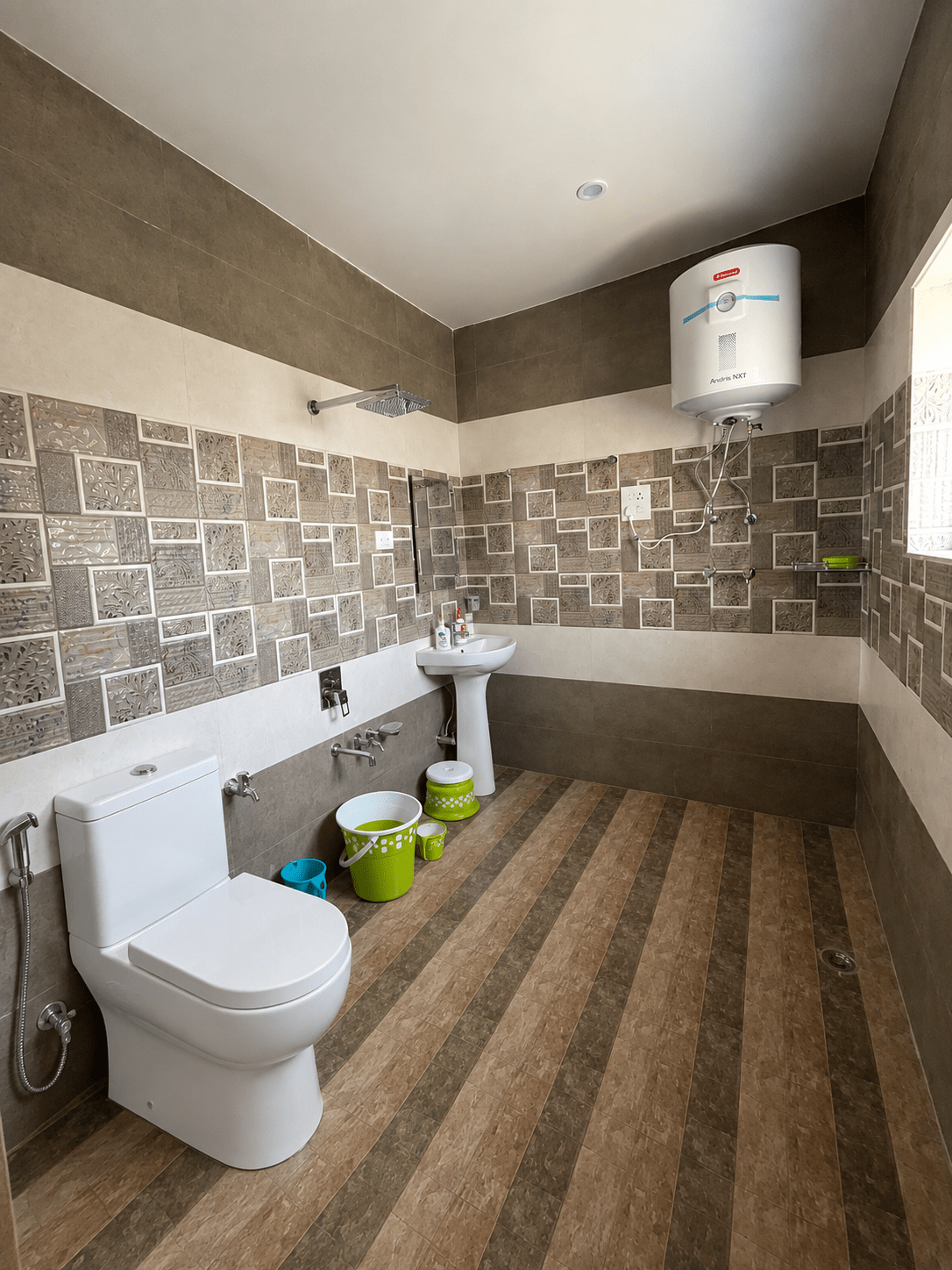 Spacious private bathroom